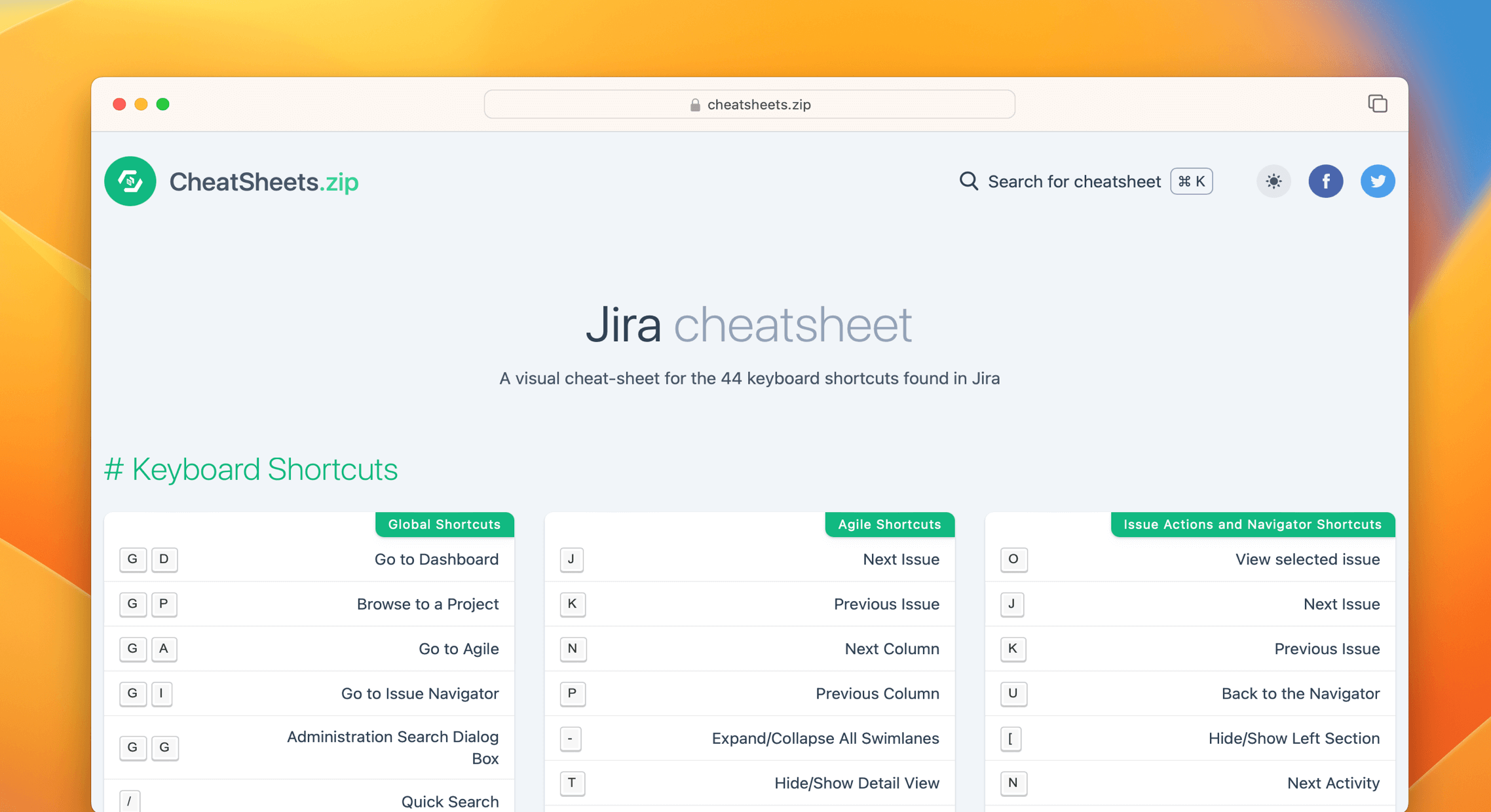 Jira Cheat Sheet & Quick Reference