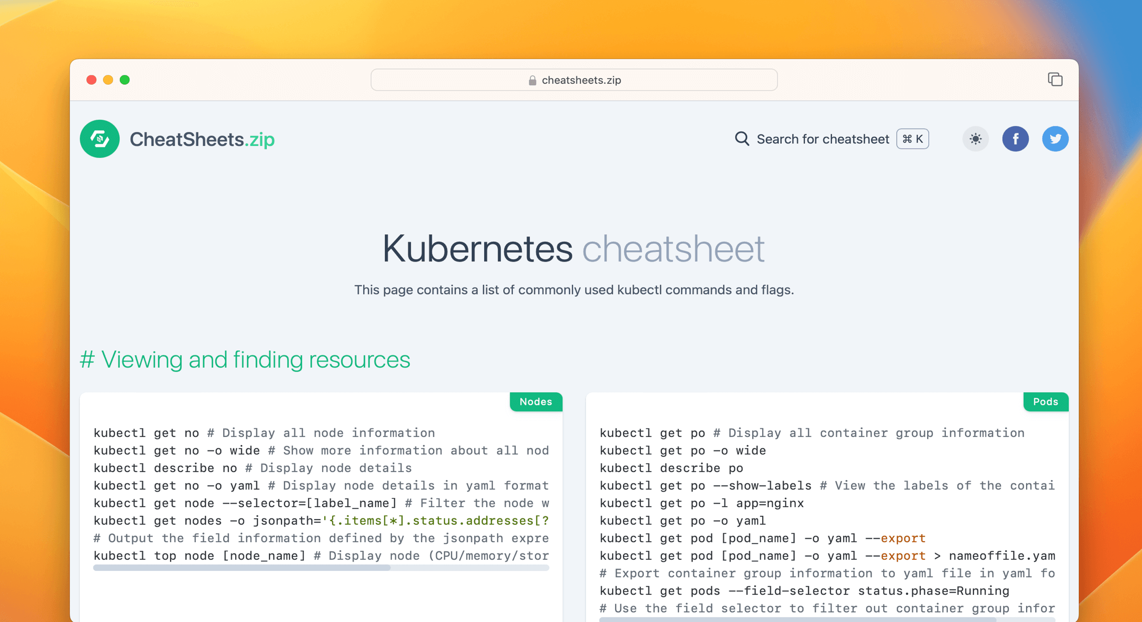 Kubernetes Cheat Sheet Quick Reference Kubernetes cheat sheet quick reference
