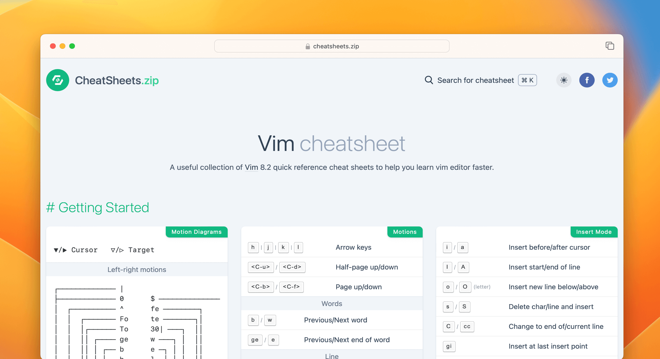 Vim Cheat Sheet & Quick Reference